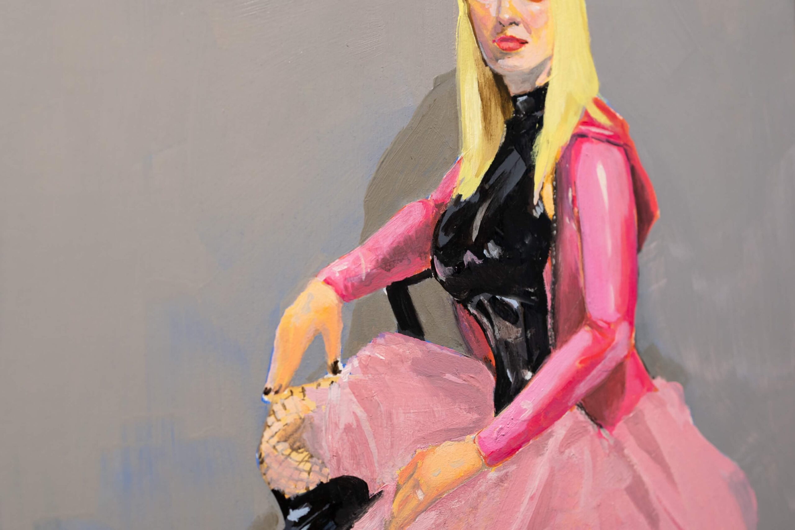 Oil painting portrait study of Nivalislava