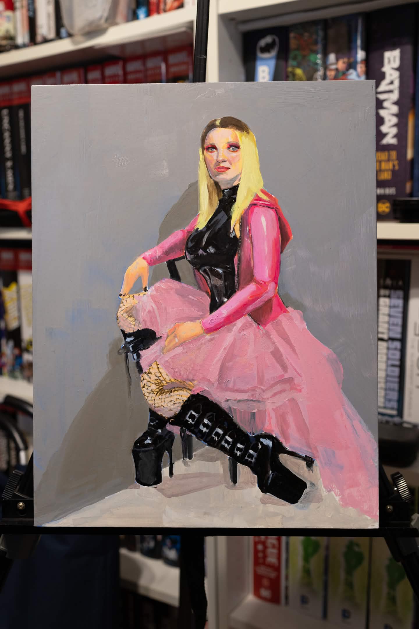 Oil painting portrait study of Nivalislava