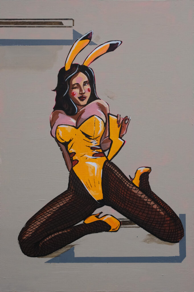 Pika-Bunny Girl | Acrylic Character Painting